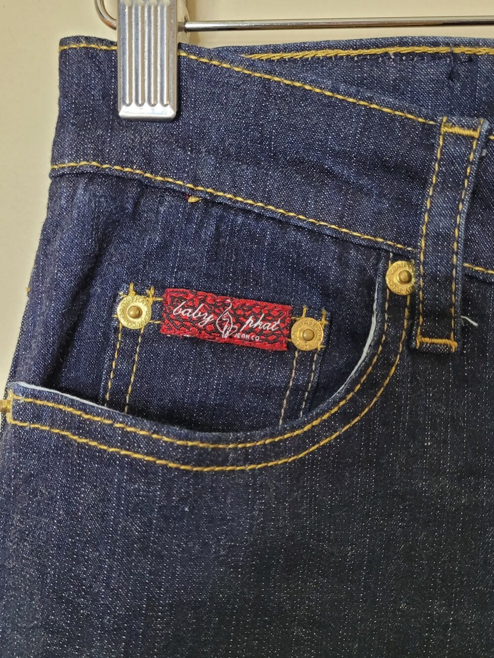 Baby Phat Vintage Y2K Cuffed Jeans Size 5 - Picture 4 of 10